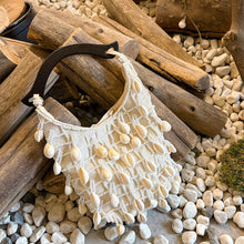 Load image into Gallery viewer, French Chictastic Cloud Shell Beaded Cream Handbag