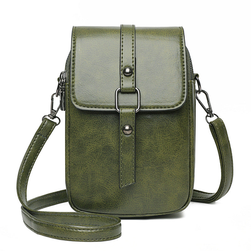 Women's Mini Crossbody Phone Purse - Luxury PU Leather Shoulder Bag with Adjustable Strap