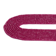 Load image into Gallery viewer, Red Corundum Faceted Rondelle Beads, Sku#U2128
