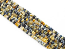 Load image into Gallery viewer, Genuine Golden Blue Tiger Eye Rondelle Faceted Beads, Sku#UA287