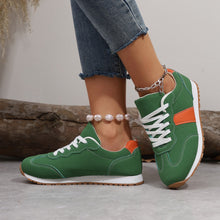 Load image into Gallery viewer, Women's Round-Toe Lace-Up Casual Thick-Soled Elevating Sneakers | Color-Block Platform Shoes