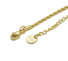 Load image into Gallery viewer, Gold Silver Rope Chain Bracelet, Sku#B340