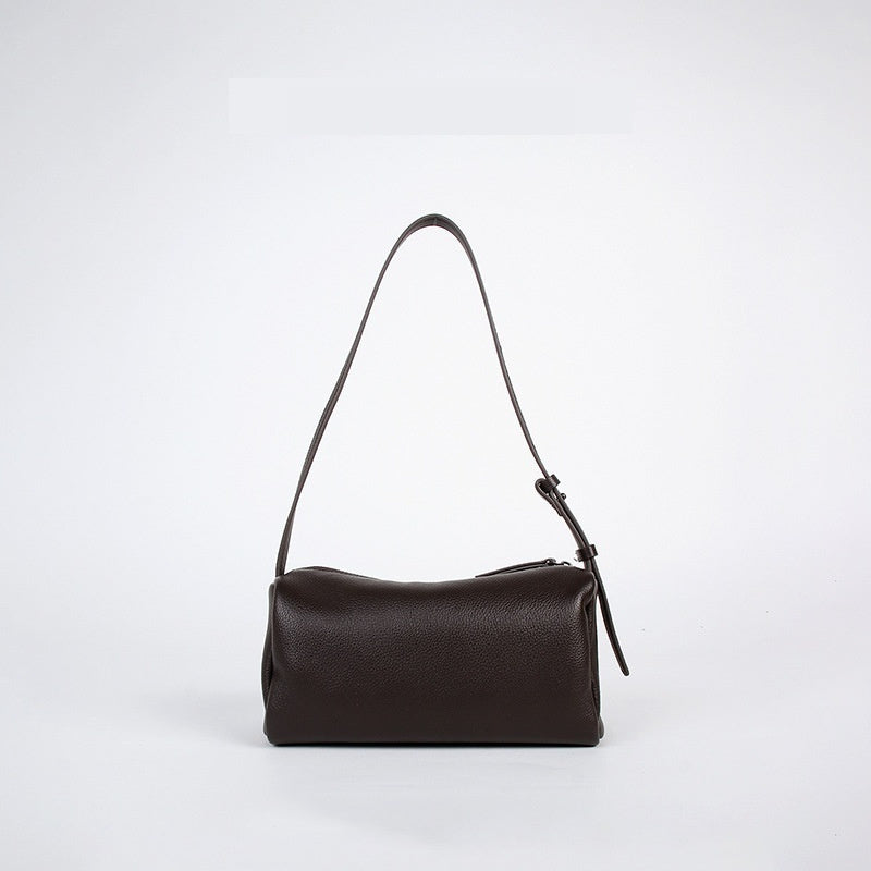 Premium Full-Grain Leather Crossbody Bag - Minimalist Design Shoulder Bag for Women