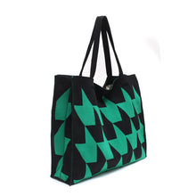 Load image into Gallery viewer, Knitted Women's Handbag – Patchwork Yarn Retro Tote Bag