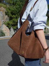 Load image into Gallery viewer, Matte Retro Commuter Tote Shoulder Bag