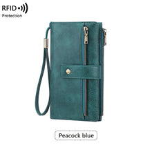 Load image into Gallery viewer, Anti-magnetic Womens Multi-Card Trifold Long Fashion Wallet