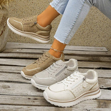Load image into Gallery viewer, Women's Side-Zip Chunky Sole Sneakers - Breathable Casual Fashion Sneakers