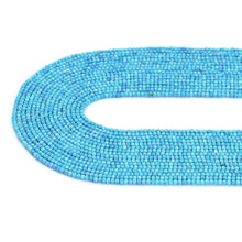Load image into Gallery viewer, 2.5mm Faceted Cube Blue Turquoise Beads, Sku#U1827