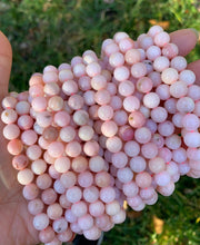 Load image into Gallery viewer, High Quality Genuine Pink Opal Round Smooth Beads, 8mm/10mm Natural Opal Beads, 15.5'' Full Strand, SKU#U1212