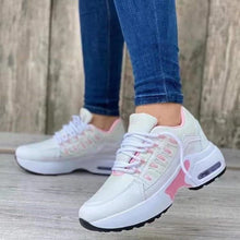 Load image into Gallery viewer, Lace-Up Wedge Sneakers