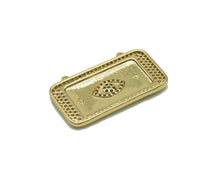 Load image into Gallery viewer, CZ Evil Eye Rectangle Connector Charm, Sku#L654