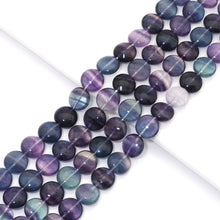 Load image into Gallery viewer, Genuine Fluorite Smooth Coin Shape, 14mm, Sku#U1566