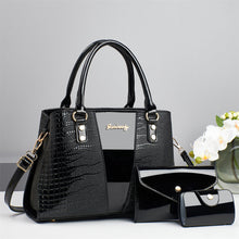 Load image into Gallery viewer, Crocodile Pattern PU Crossbody Bag Set