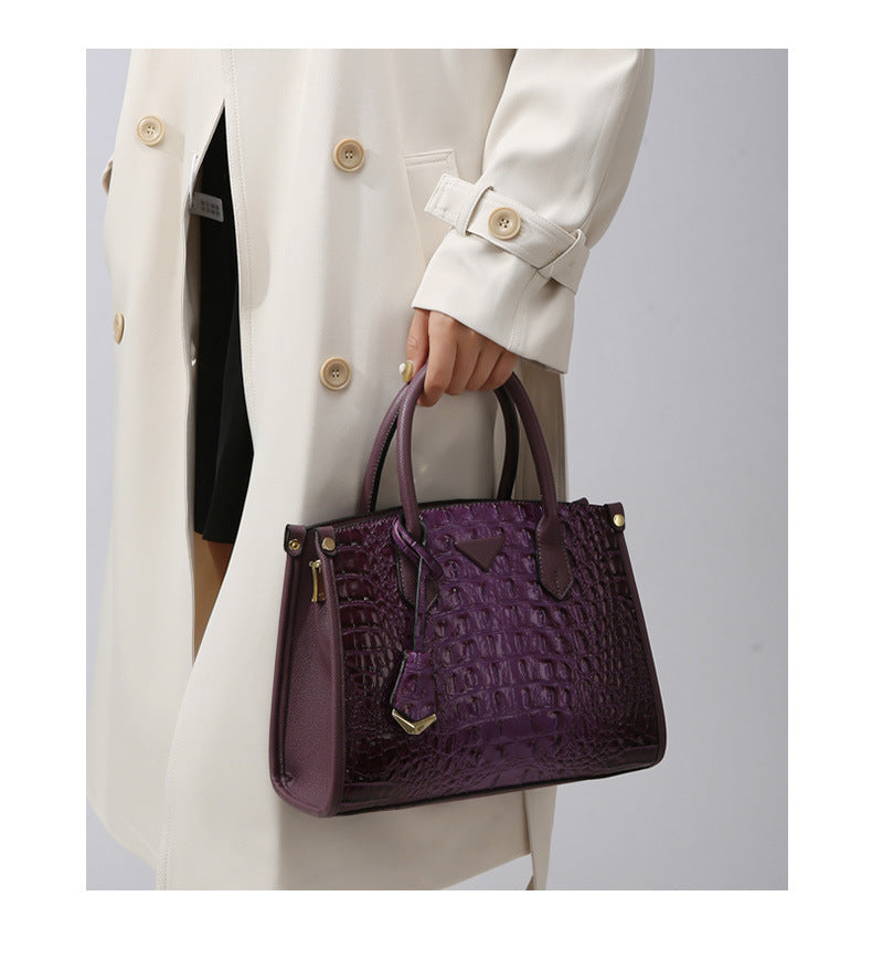 Vintage Crossbody Statement Handbag Set for Women - PU Leather Retro Shoulder Bag