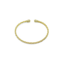 Load image into Gallery viewer, Gold Twisted line patten Bracelet, Sku#A444