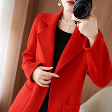Load image into Gallery viewer, Mid-length Wool Casual Chic Coat