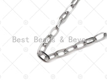 Load image into Gallery viewer, Non-tarnish Stainless Steel Oval Link Chain, Antique Silver Color Unfinished Jewelry Chains, Wholesale Chain, 6x12mm,sku#A104