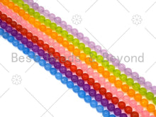 Load image into Gallery viewer, Quality Natural Lime/Blue/Purple/Pink/Orange/Lavender Round Faceted Beads, Sku#UA229c