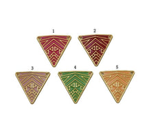 Load image into Gallery viewer, Gold Enamel Triangle Charm, Sku#B180