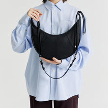 Load image into Gallery viewer, Women's PU Leather Crescent Shoulder Bag – Waterproof Geometric Crossbody Handbag