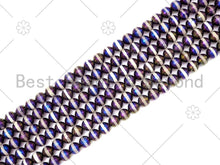 Load image into Gallery viewer, Mystic AB Black Tibetan Agate with Whtie Line Round Faceted Beads, 8mm/10mm/12mm Beads, 15.5'' Full Strand, Sku#UA223