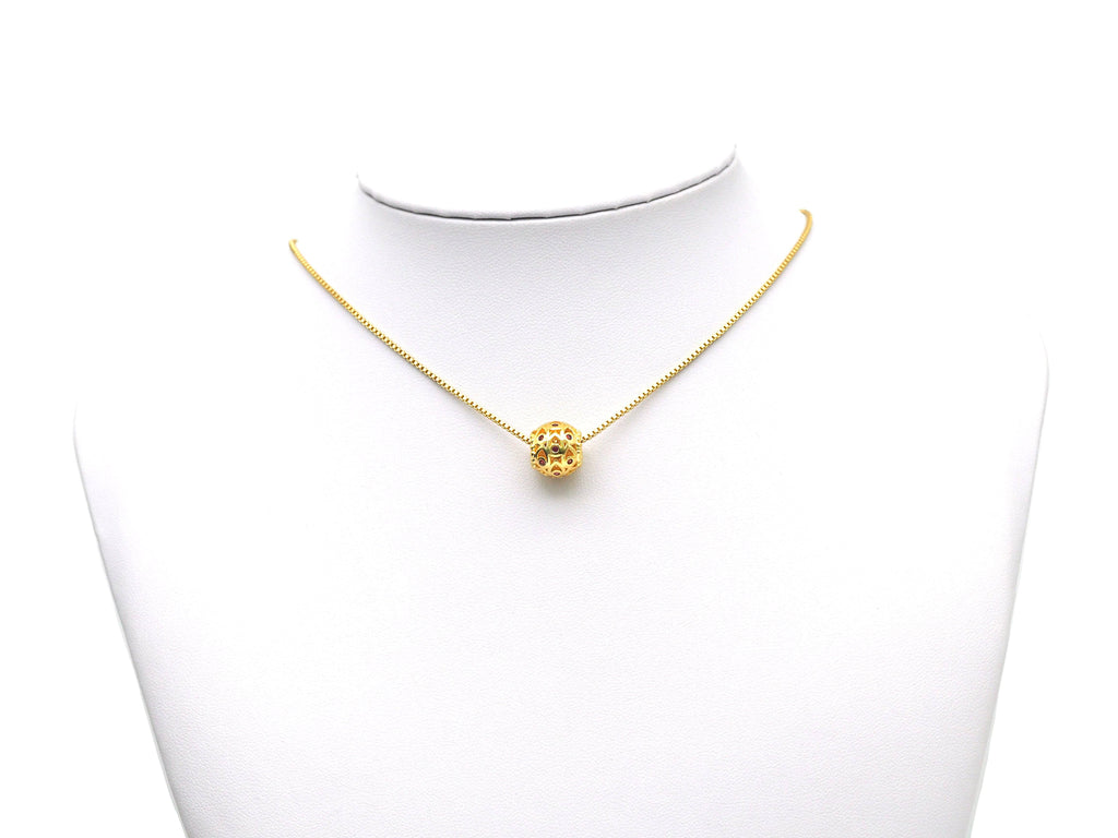 CZ Ball Spacer Beads, Ball Charms, Sku#LD199