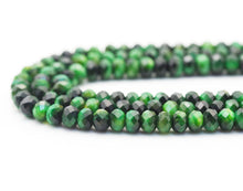 Load image into Gallery viewer, Natural Quality Green Tiger Eye Rondelle Faceted, Sku#UA294