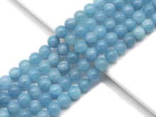 Load image into Gallery viewer, Genuine High Quality Aquamarne Round Smooth Beads, Sku#U1369