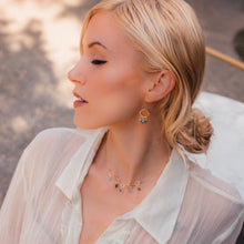 Load image into Gallery viewer, The Boho Mini Earring - Aquamarine and Iolite