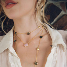 Load image into Gallery viewer, Pink Rose Quartz Pendant Necklace