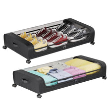 Load image into Gallery viewer, Under-Bed Storage Drawer with Wheels Multipurpose with Clear Window &amp; Label