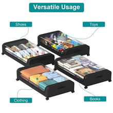 Load image into Gallery viewer, Under-Bed Storage Drawer with Wheels Multipurpose with Clear Window &amp; Label