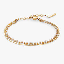 Load image into Gallery viewer, Double Strand Crystal Tennis Chain Bracelet