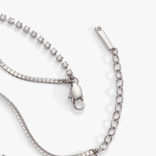 Load image into Gallery viewer, Double Strand Crystal Tennis Chain Bracelet