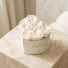 Load image into Gallery viewer, Baby Heart Beige Box | White Roses