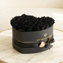 Load image into Gallery viewer, Heart Black Box | Black Roses