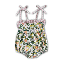 Load image into Gallery viewer, Peach sleeveless baby summer romper