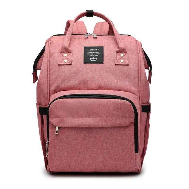 Maternity Diaper Backpack - Large Capacity Waterproof Oxford Nappy Bag with Anti-Theft Pocket & Stroller Straps