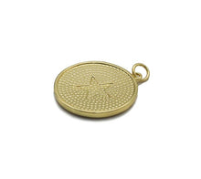 Load image into Gallery viewer, Gold Colorful Enamel Star Love Coin Charm, Sku#LX169