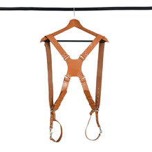 Load image into Gallery viewer, Double Camera Strap Harness- Tan Brown