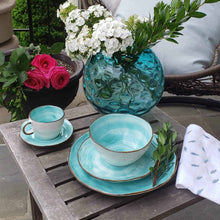 Load image into Gallery viewer, Cabana Turquoise Dinnerware - 20 Piece Set
