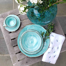 Load image into Gallery viewer, Cabana Turquoise Dinnerware - 20 Piece Set