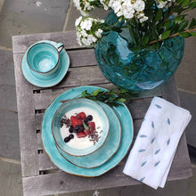 Load image into Gallery viewer, Cabana Turquoise Dinnerware - 20 Piece Set