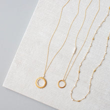 Load image into Gallery viewer, Pearl Halo Mini Gold Pendant