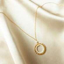 Load image into Gallery viewer, Pearl Halo Mini Gold Pendant
