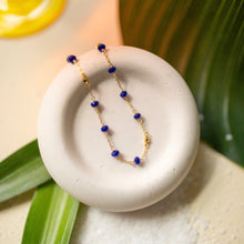 Load image into Gallery viewer, Margarita Chains - Lapis and Chalcedony