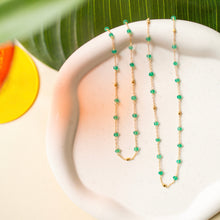 Load image into Gallery viewer, Margarita Chains - Green Onyx, Moonstone, Coral