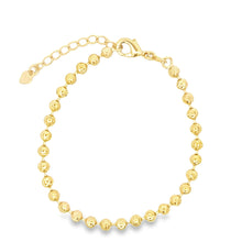 Load image into Gallery viewer, Gold Ball Chain Beaded Bracelet (I595)