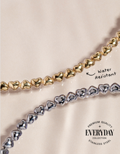 Load image into Gallery viewer, Heart Charm Tennis Bracelet