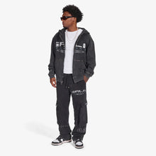 Load image into Gallery viewer, Gala Original Harpy Grommet Hoodie - Washed Black
